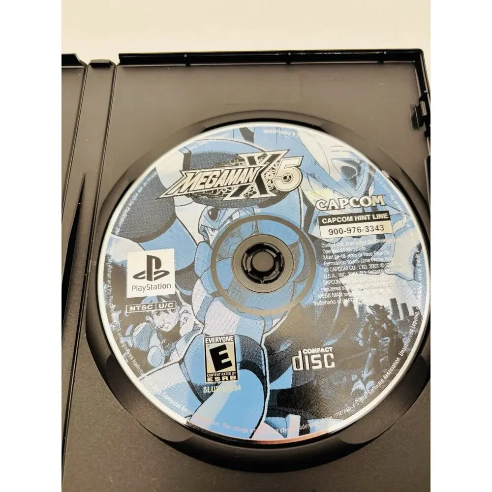 Mega Man X5 (Sony PlayStation 1, 2001) PS1 Disc And Manual Only Tested Works VG